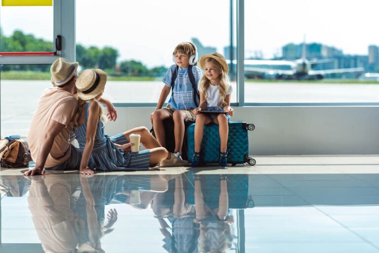 Férias em família na areia