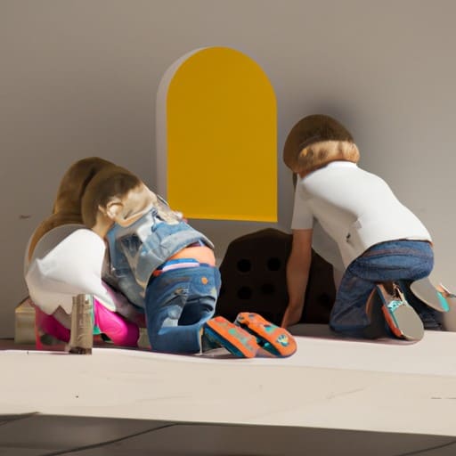 ילדים משחקים במוזיאון הילדים ההלני
