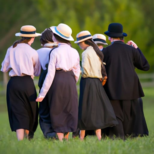 בני נוער אמיש המשתתפים בפעילויות Rumspringa