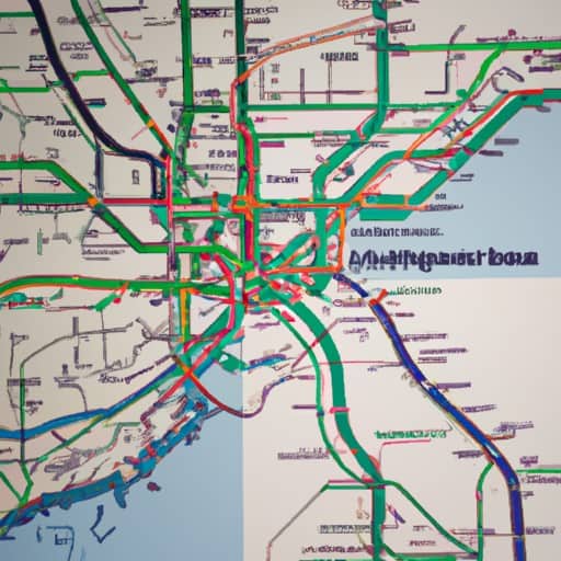 מפה של מערכת התחבורה הציבורית של סיאטל