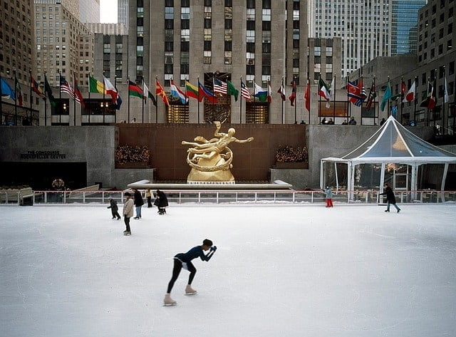 A pálya a Rockefeller Centerben