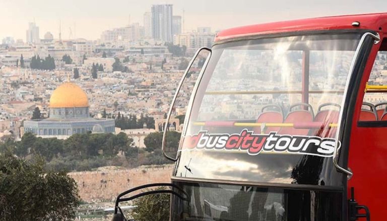 Jerusalem Hop-On Hop-Off Red Bus