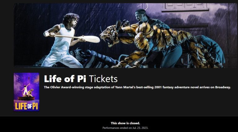 NYC: Life of Pi on Broadway